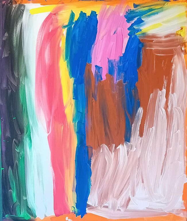 Gouache auf Leinwand 120x140cm
