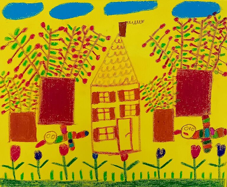Mischtechnik auf Leinwand 60 x 50 cm